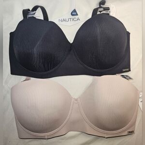 BRAND NEW Nautica Women's Everyday Bra Set - Black & Mauve